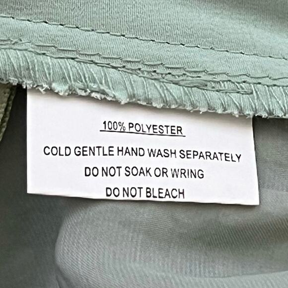 Indikah green crop top coquette boho festival NEW puff sleeve summer soft girl - Picture 9 of 10